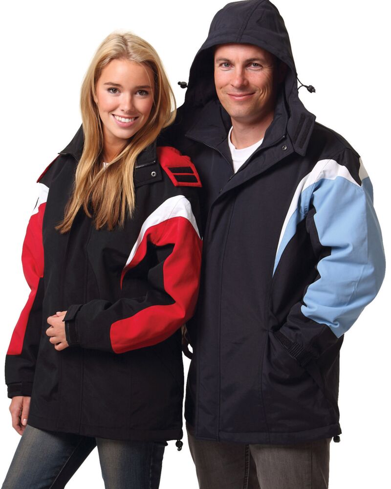 Unisex Bathurst Tri-colour Jacket With Hood Unisex Thumbnail