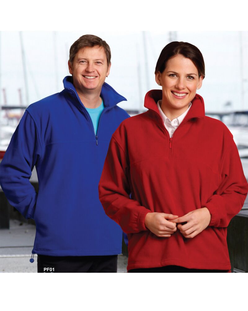 Unisex Half Zip Polar Fleece Pullover Thumbnail