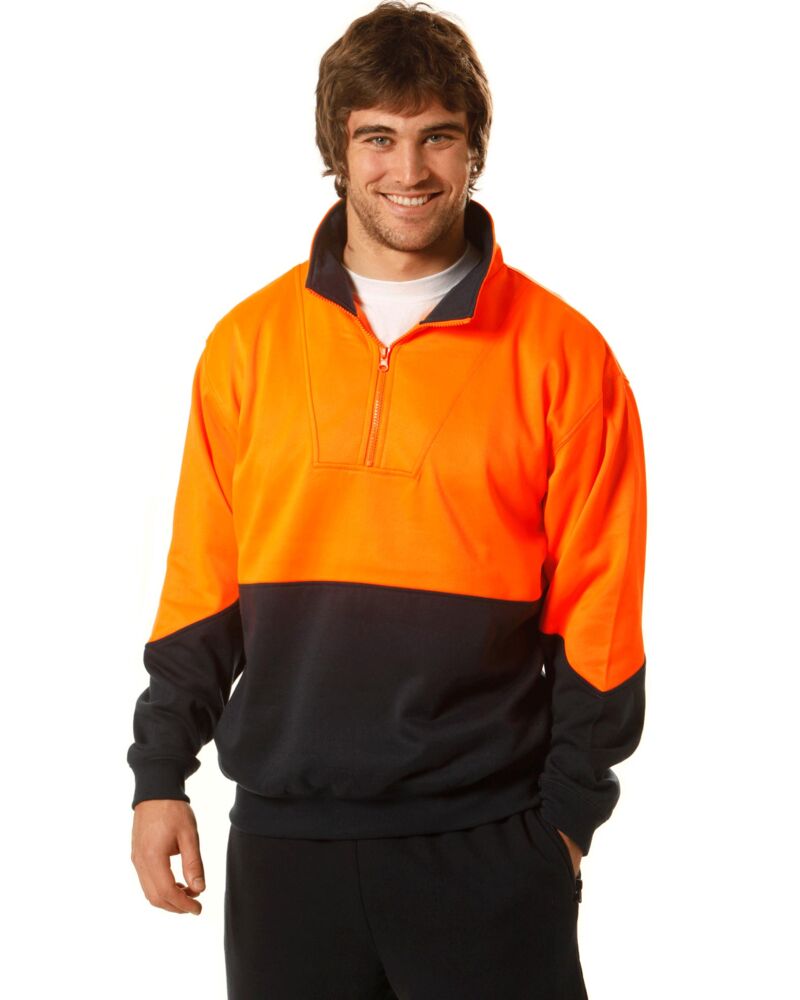 Hi-Vis Long Sleeve Fleece Sweat Thumbnail