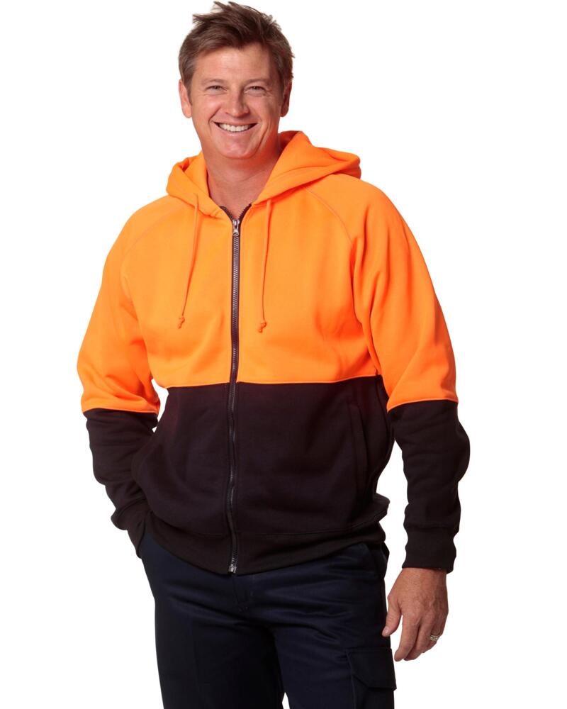 High Visibility 2 Tone Fleece Hoodie Thumbnail