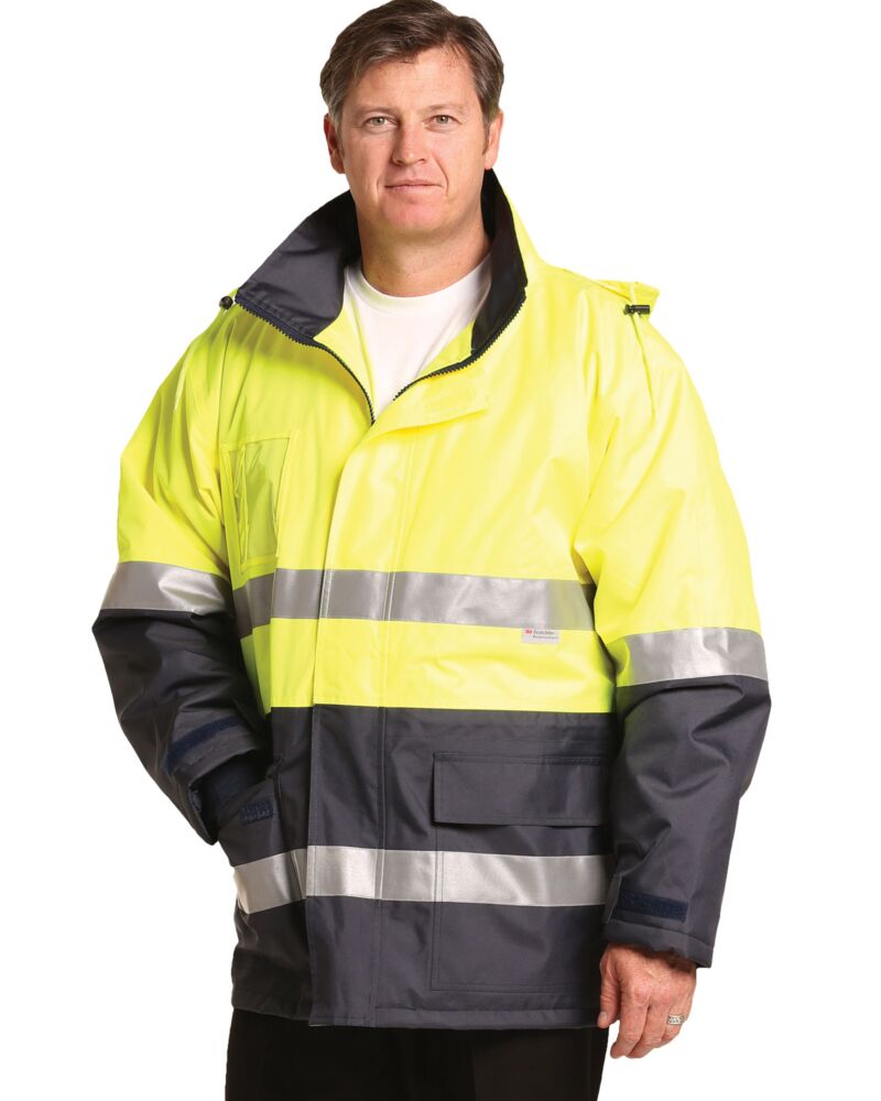 High Visibility Long Line Jacket with 3M Reflective Tapes Thumbnail