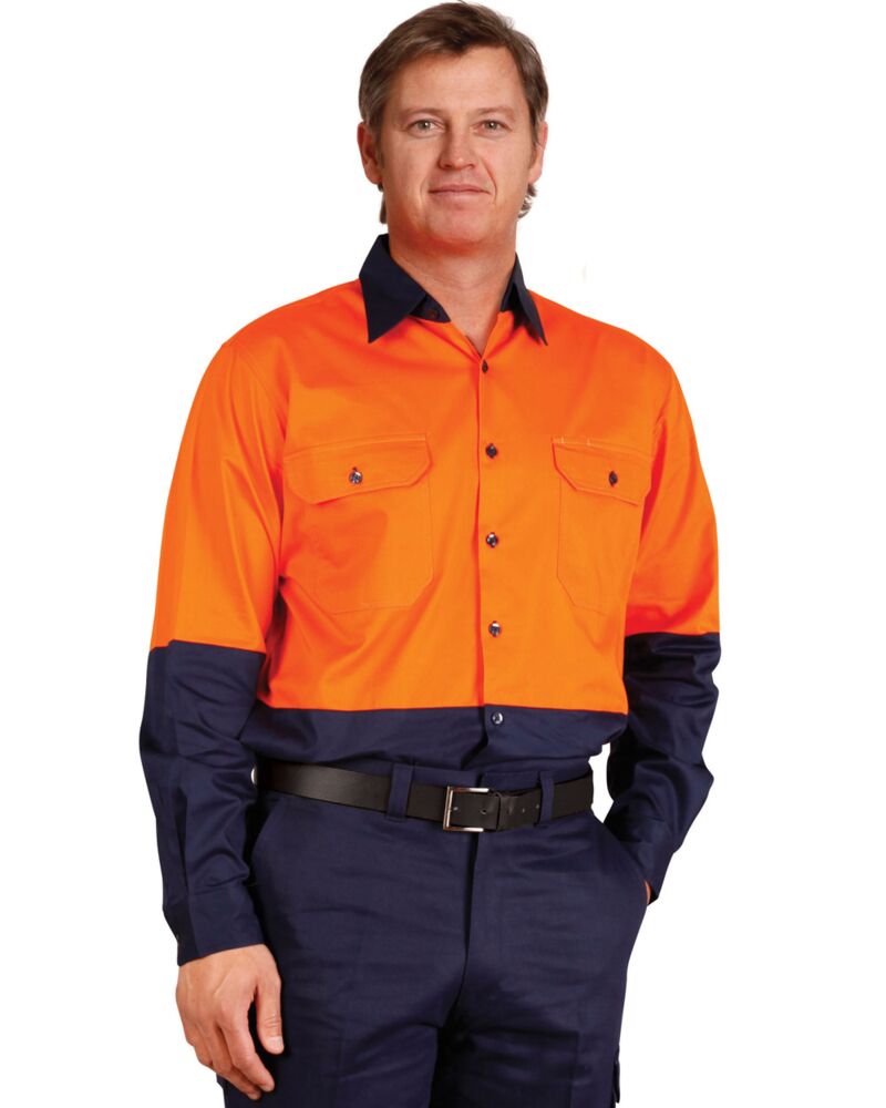 Hi-Vis Long Sleeve Safety Shirt Thumbnail