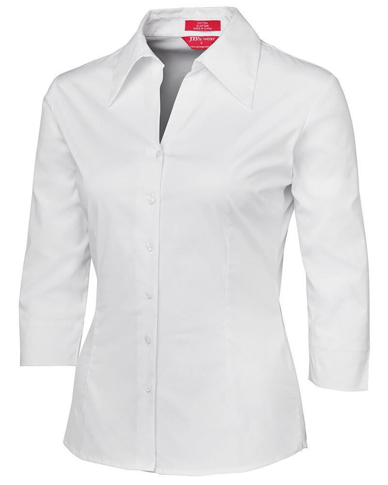 JB's Ladies 3/4 Fitted Shirt Black 8 Thumbnail
