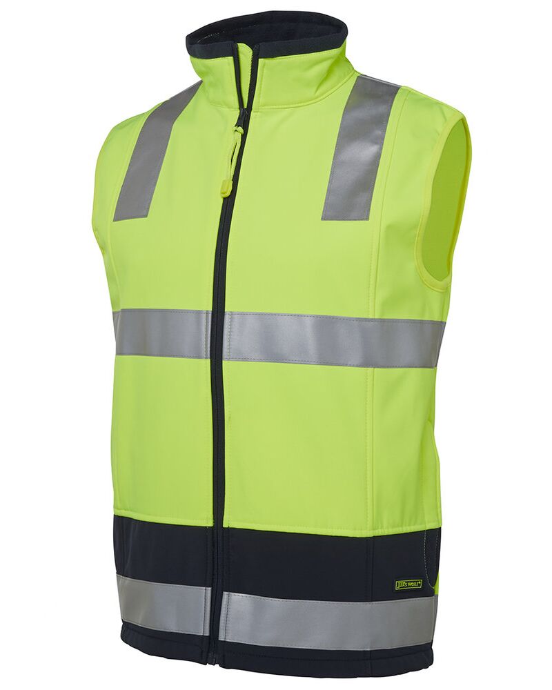 JB's Hi Vis 4602.1 (D+N) Layer Vest Lime/Navy XS Thumbnail