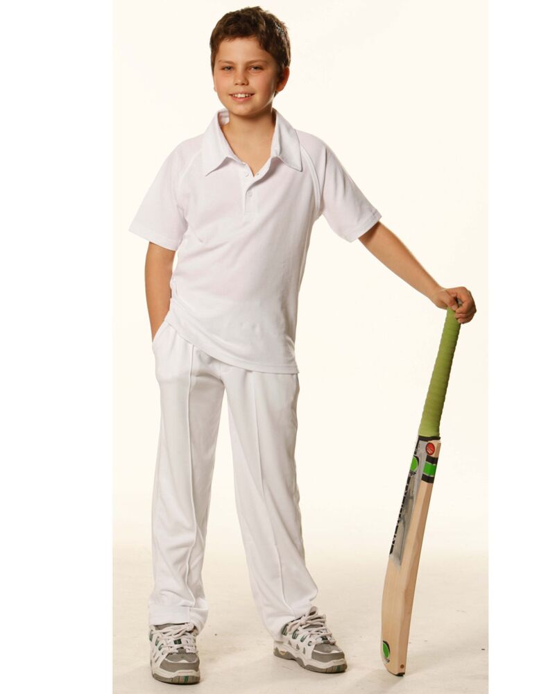 Kids Short Sleeve Cricket Polo Thumbnail