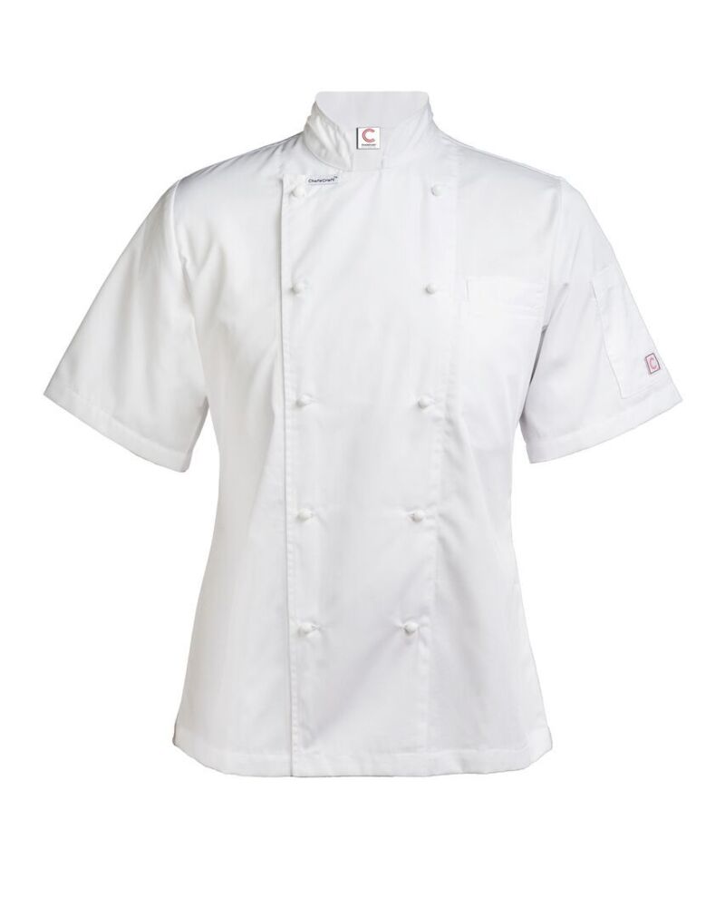 Ladies Executive Short Sleeve Chefs Jacket Thumbnail