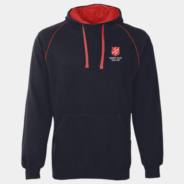 North East Salvos Polo - Mens Champion Polo - JB's Contrast Fleecy Hoodie Thumbnail