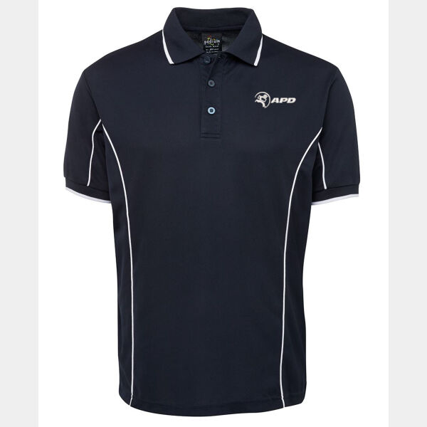 APD - Long Sleeve Podium Piping Polo Thumbnail