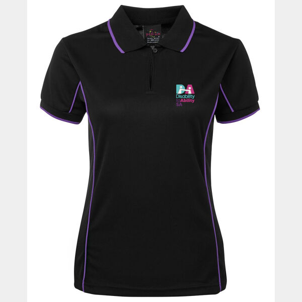 Disability to Ability Polos - Podium S/S Piping Polo Thumbnail