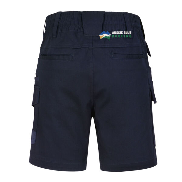 Aussie Blue Roofing - UNISEX COTTON STRETCH DRILL CUFFED WORK SHORTS  Thumbnail