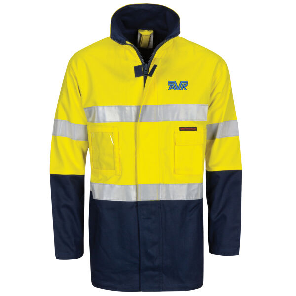 DNC Jacket - HiVis Cotton Drill "2 in 1" Jacket with Generic Reflective R/Tape Thumbnail