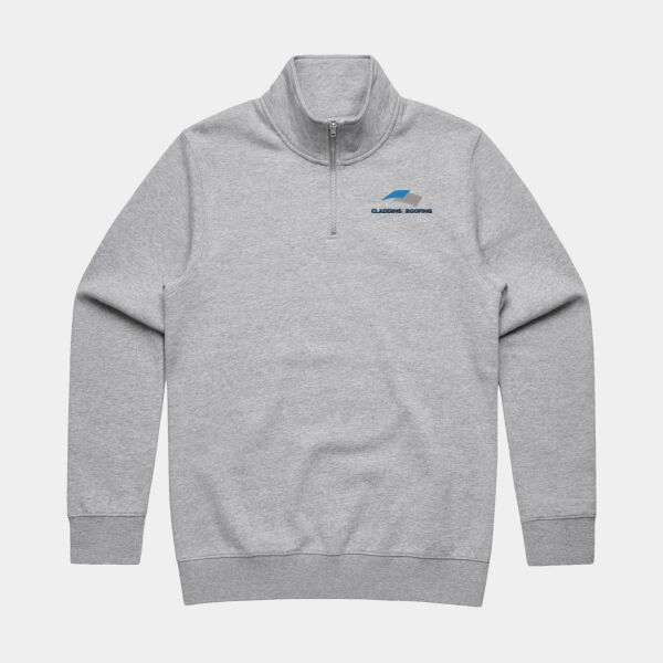 CRC - MENS GREY HALF ZIP CREW Thumbnail