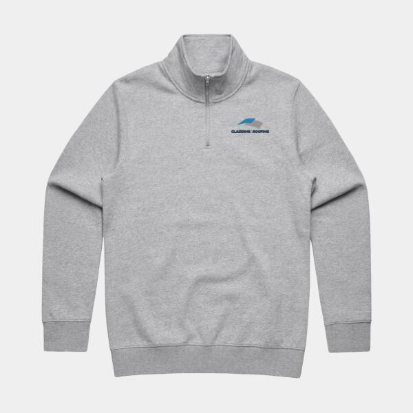 CRC - MENS GREY HALF ZIP CREW Thumbnail